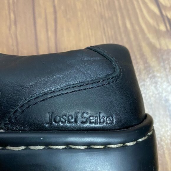 Josef Seibel Slip‎ on Black Shoes Sz 8 - Picture 7 of 12
